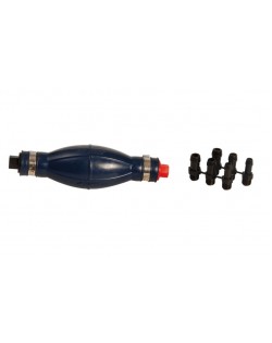 Fuel suction pump with multiple hose adapters